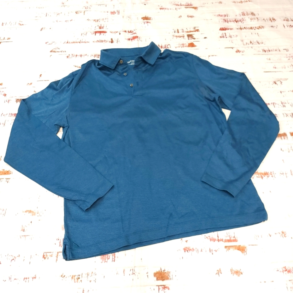 Untuckit long sleeve polo top
